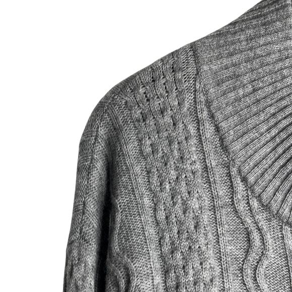 1-14 QI CASHMERE NWT Men's Cardigan Button Down Gray XXL - Picture 4 of 14